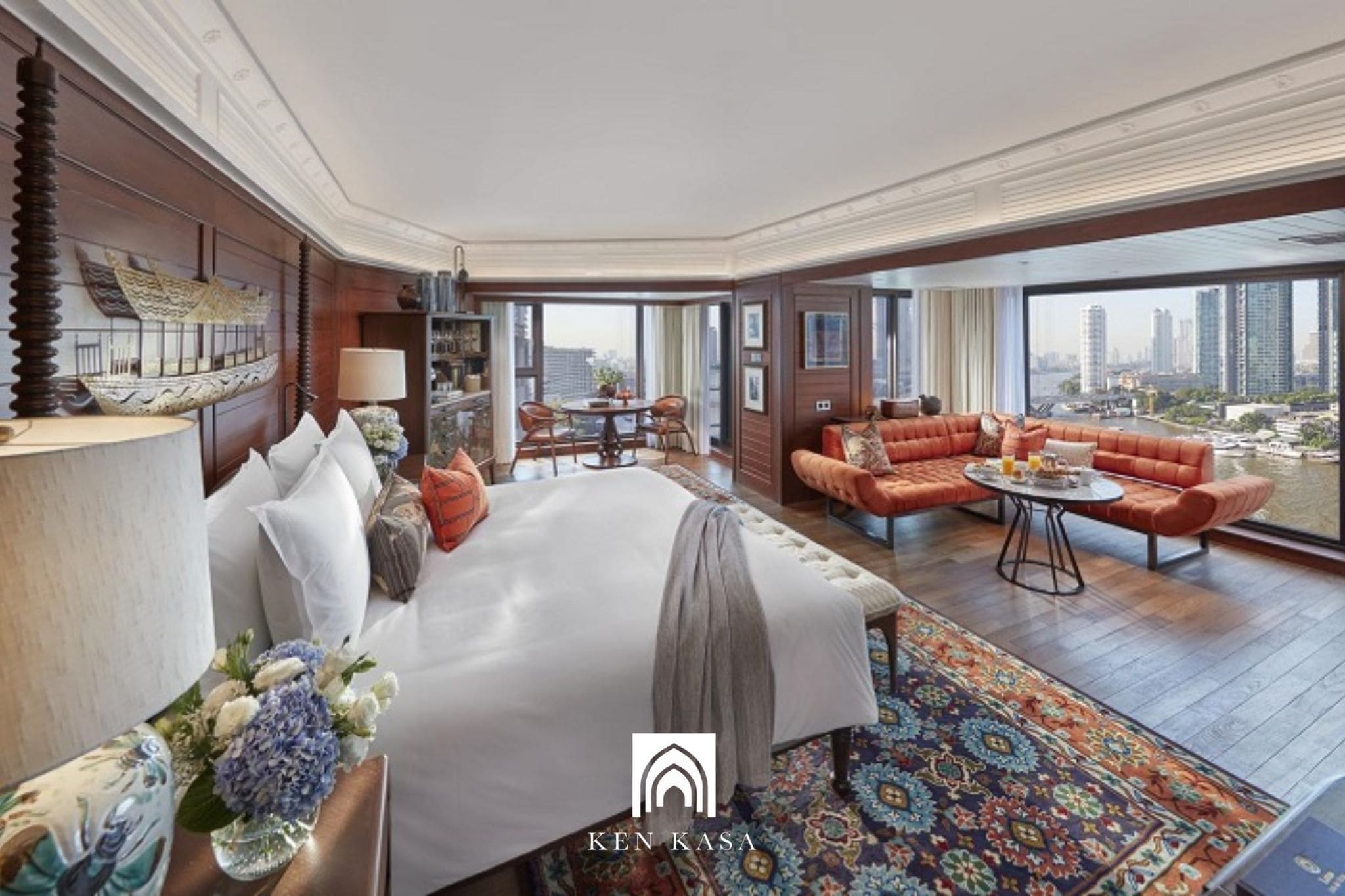 Mẫu phòng ngủ khách sạn hiện đại phòng Suite 